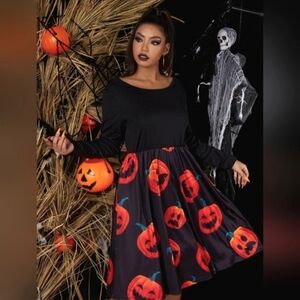 Halloween Pumpkin Jack-o-lantern Dress